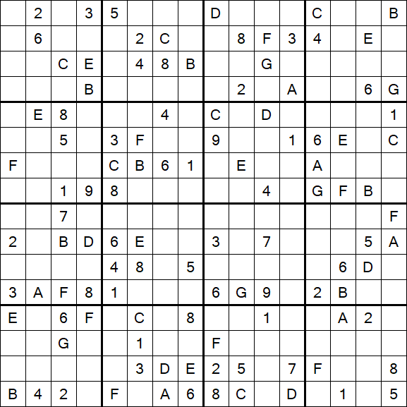 Dificil  Jogo online Sudoku com o grau de nivel deficil