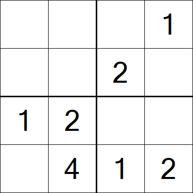 Sudoku 4x4 - Easy