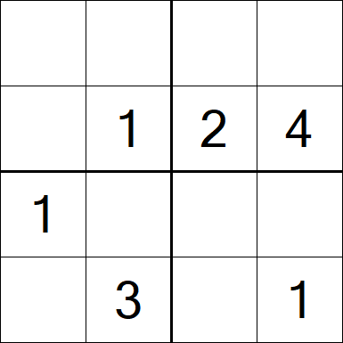 Sudoku 4x4 - Easy