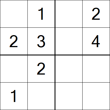 Sudoku 4x4 - Easy