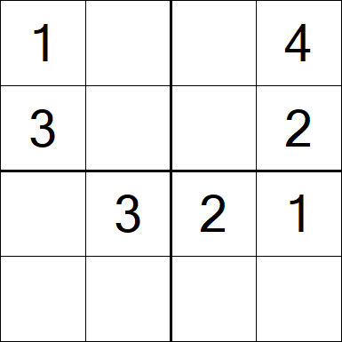 Sudoku 4x4 - Easy