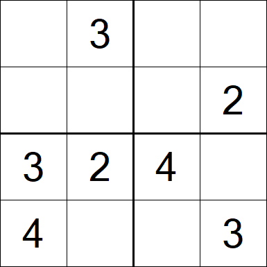 Sudoku 4x4 - Easy