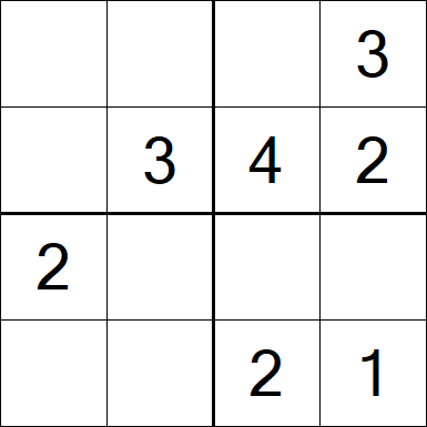 Sudoku 4x4 - Fácil