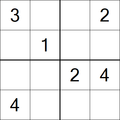 Sudoku 4x4 - Fácil