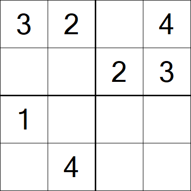 Sudoku 4x4 - Easy