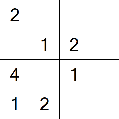 Sudoku 4x4 - Fácil
