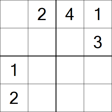 Sudoku 4x4 - Fácil