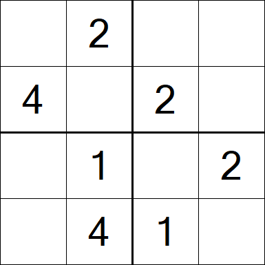 Sudoku 4x4 - Easy