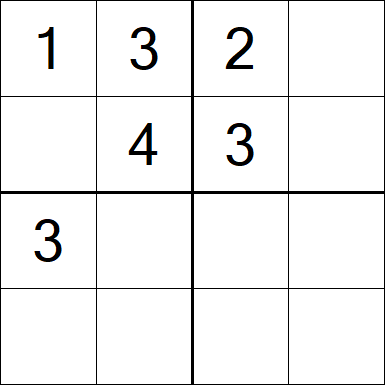 Sudoku 4x4 - Easy