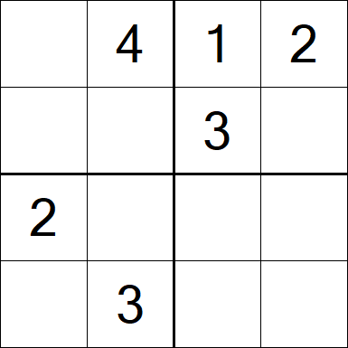 Sudoku 4x4 - Fácil