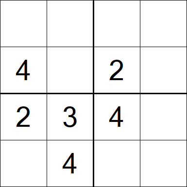 Sudoku 4x4 - Fácil