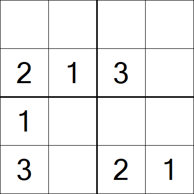 Sudoku 4x4 - Fácil