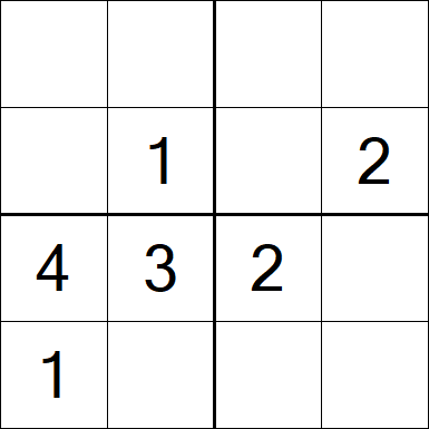 Sudoku 4x4 - Easy