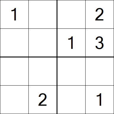 Sudoku 4x4 - Easy