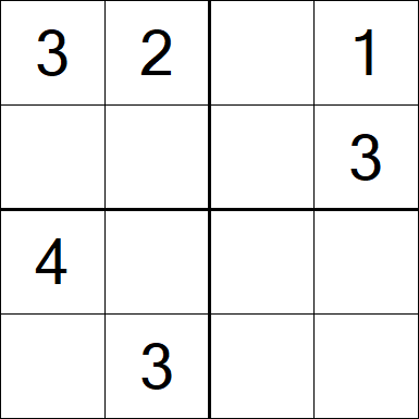 Sudoku 4x4 - Easy