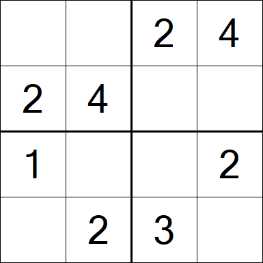 Sudoku 4x4 - Easy