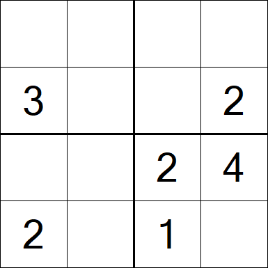Sudoku 4x4 - Einfach