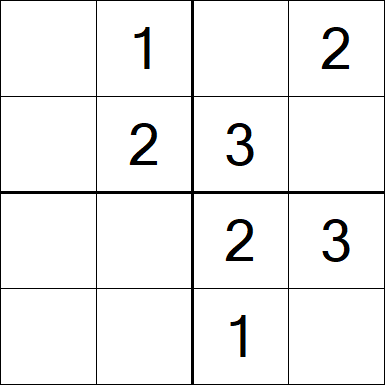 Sudoku 4x4 - Fácil