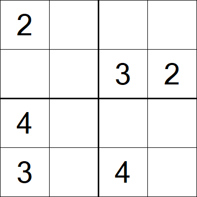 Sudoku 4x4 - Fácil