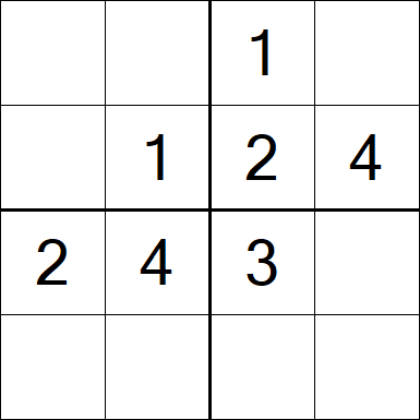 Sudoku 4x4 - Easy