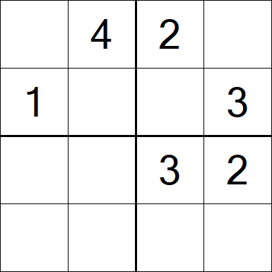 Sudoku 4x4 - Easy