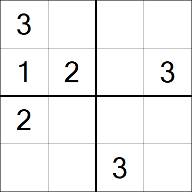 Sudoku 4x4 - Easy