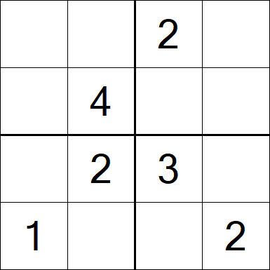 Sudoku 4x4 - Easy