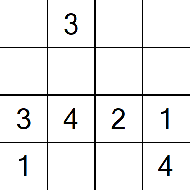 Sudoku 4x4 - Easy