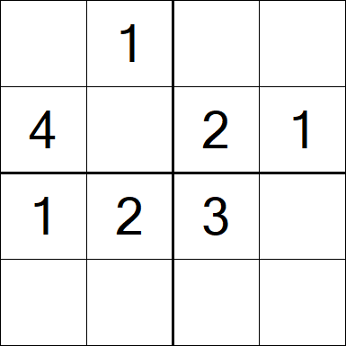 Sudoku 4x4 - Easy