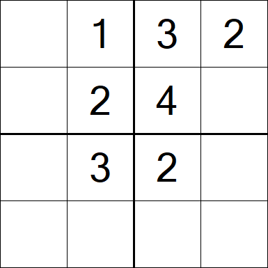 Sudoku 4x4 - Einfach