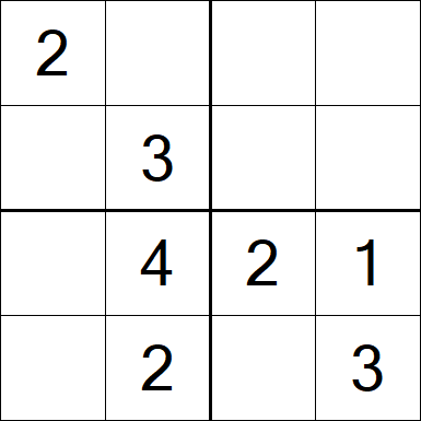 Sudoku 4x4 - Easy