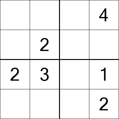 Sudoku 4x4 - Easy