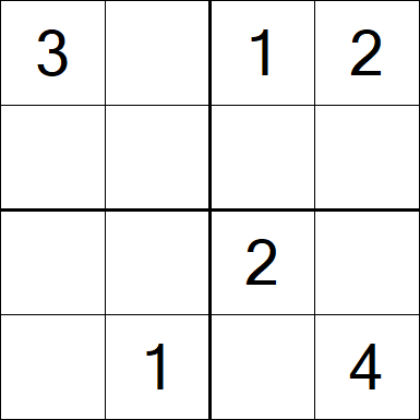 Sudoku 4x4 - Easy