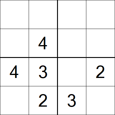 Sudoku 4x4 - Easy