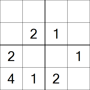 Sudoku 4x4 - Easy