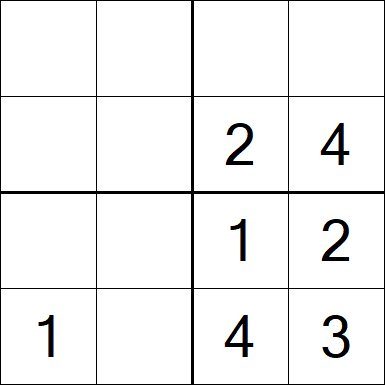 Sudoku 4x4 - Easy