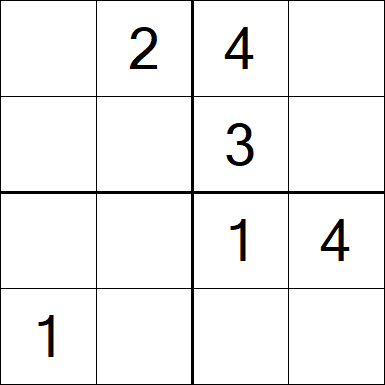 Sudoku 4x4 - Easy