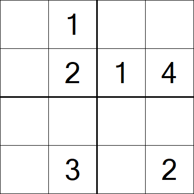 Sudoku 4x4 - Easy