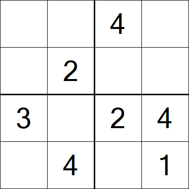 Sudoku 4x4 - Fácil
