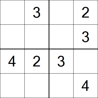 Sudoku 4x4 - Fácil