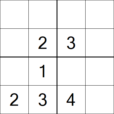 Sudoku 4x4 - Fácil