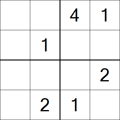 Sudoku 4x4 - Fácil