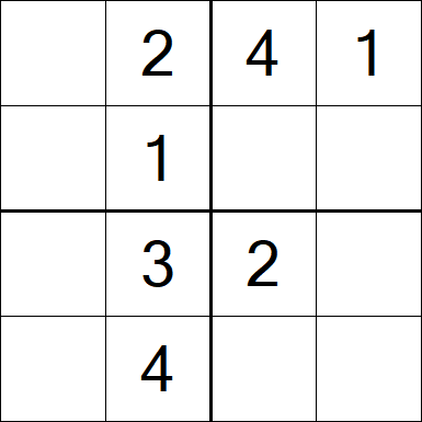 Sudoku 4x4 - Fácil
