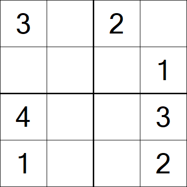 Sudoku 4x4 - Fácil