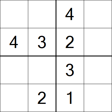 Sudoku 4x4 - Fácil
