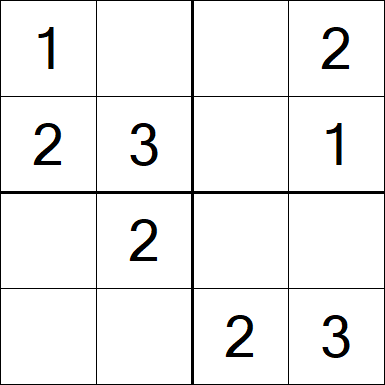 Sudoku 4x4 - Fácil