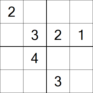 Sudoku 4x4 - Fácil
