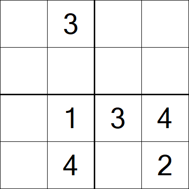 Sudoku 4x4 - Fácil