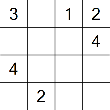 Sudoku 4x4 - Fácil