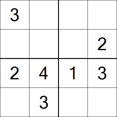 Sudoku 4x4 - Fácil